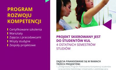 Bezpłatne szkolenia i staże dla studentów ostatnich lat studiów